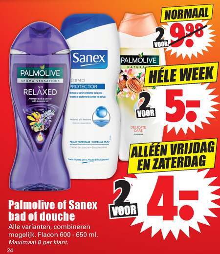 Palmolive   douchegel folder aanbieding bij  Dirk - details