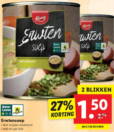 Kania   soep folder aanbieding bij  Lidl - details