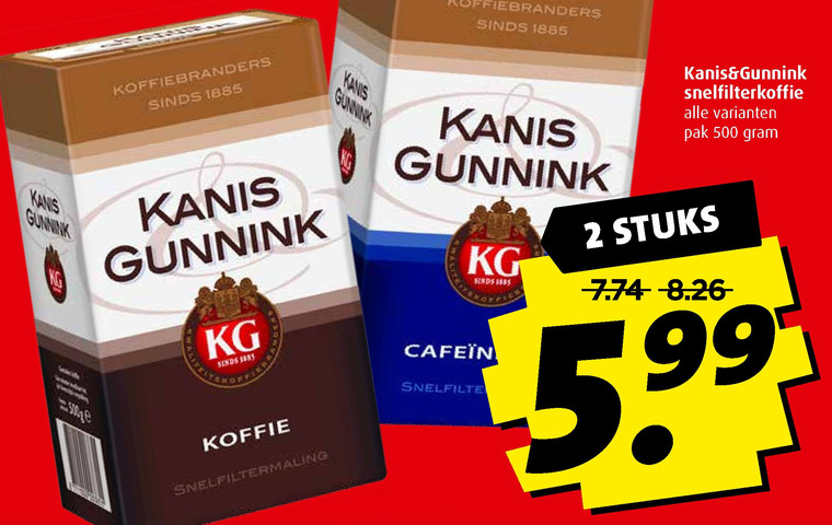 Kanis en Gunnink   koffie folder aanbieding bij  Boni - details