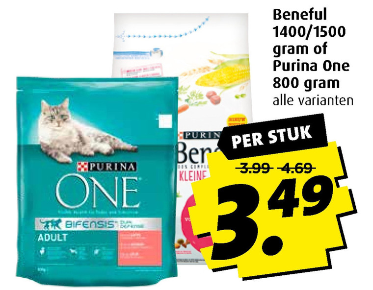 Beneful   kattenvoer, hondenvoer folder aanbieding bij  Boni - details