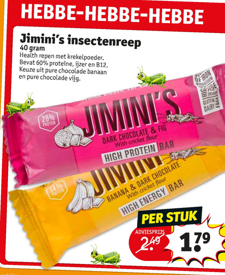 Jiminis   chocolade folder aanbieding bij  Kruidvat - details