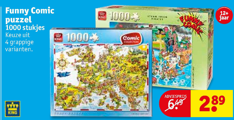 King   legpuzzel folder aanbieding bij  Kruidvat - details