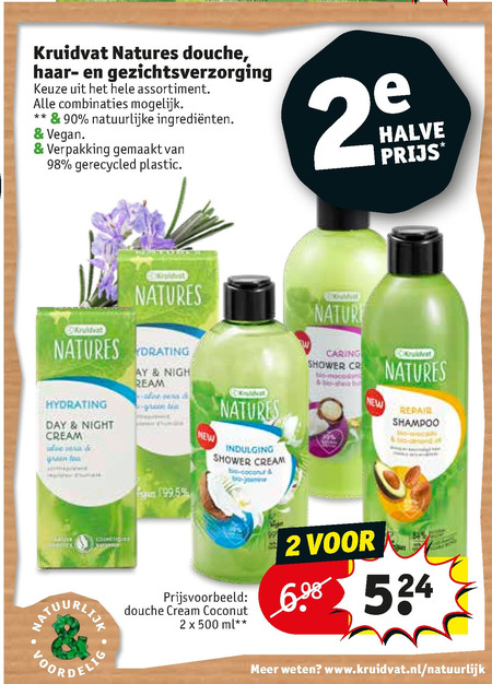 Kruidvat Huismerk   shampoo, douchegel folder aanbieding bij  Kruidvat - details