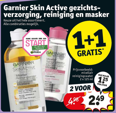 Garnier Skin Active   nachtcreme, gezichtsreiniging folder aanbieding bij  Kruidvat - details