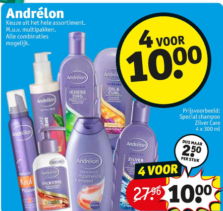 Andrelon   conditioner, haargel folder aanbieding bij  Kruidvat - details