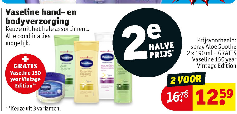 Vaseline   bodylotion, handcreme folder aanbieding bij  Kruidvat - details