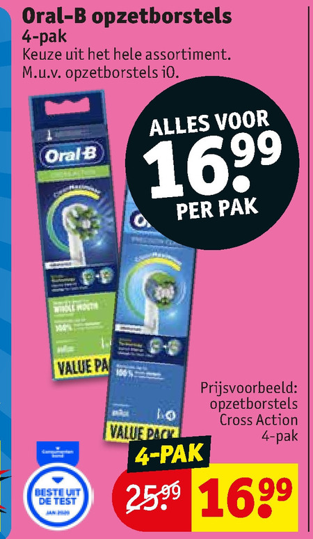 Braun Oral-B   opzetborstel folder aanbieding bij  Kruidvat - details