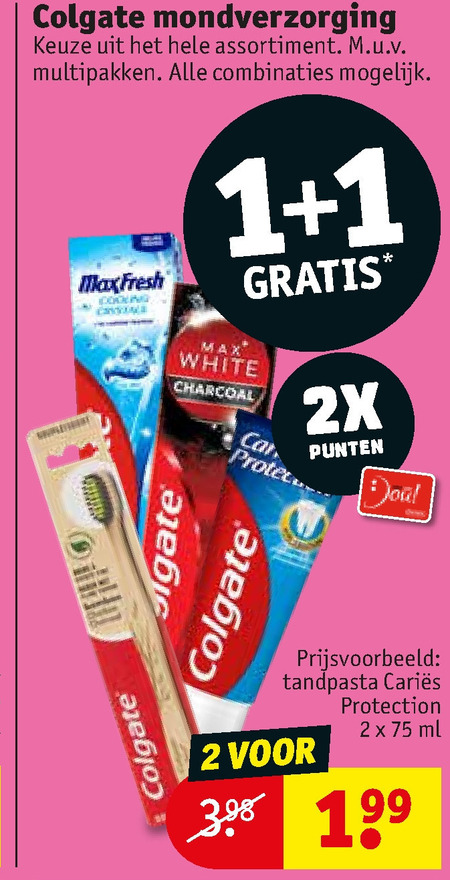 Colgate   tandenborstel, tandpasta folder aanbieding bij  Kruidvat - details