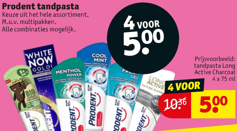 Prodent   tandpasta folder aanbieding bij  Kruidvat - details