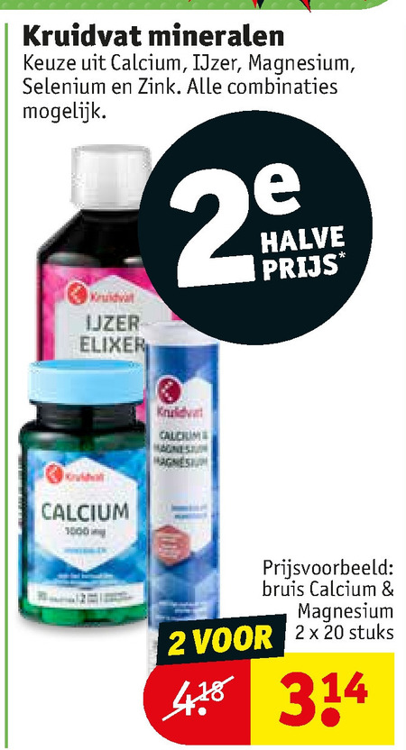 Kruidvat Huismerk   voedingssupplement folder aanbieding bij  Kruidvat - details