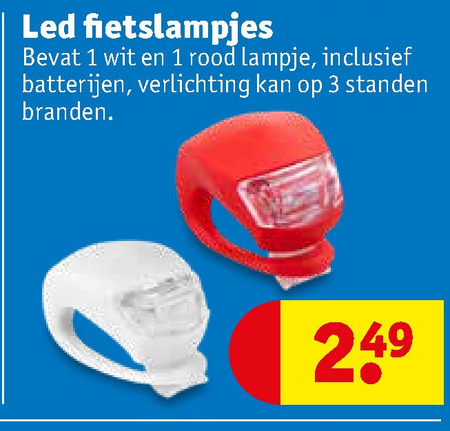 Kunstmatig Grote waanidee Vooruitgang fietslamp folder aanbieding bij Kruidvat - details