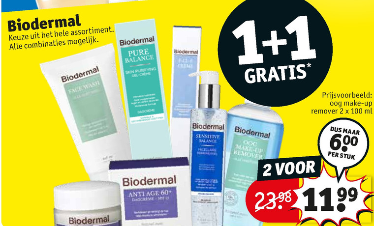 Biodermal   dagcreme, gezichtsverzorging folder aanbieding bij  Kruidvat - details