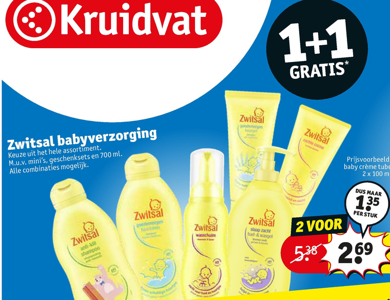 babyverzorging, babyshampoo folder bij - details