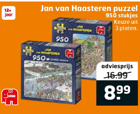 Jan van Haasteren   legpuzzel folder aanbieding bij  Trekpleister - details