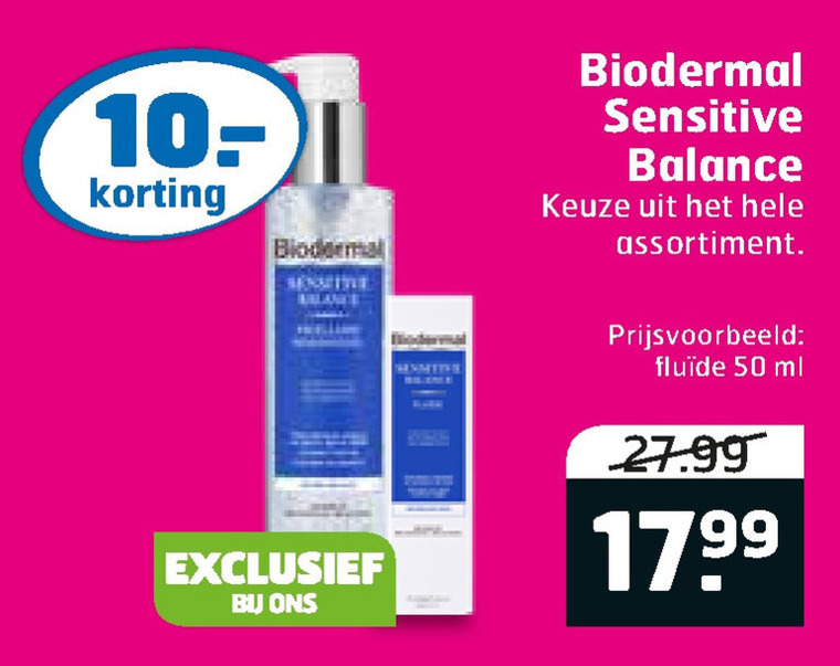 Biodermal   dagcreme folder aanbieding bij  Trekpleister - details