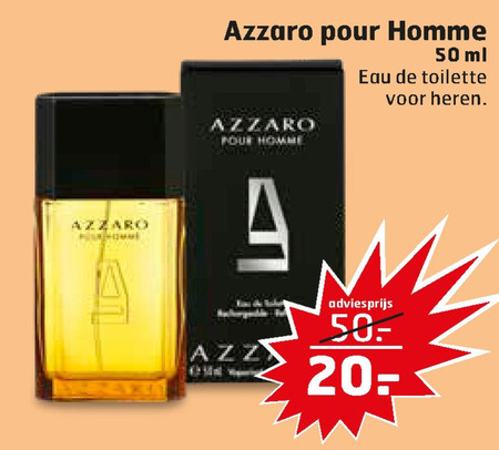 Azzaro   eau de toilette folder aanbieding bij  Trekpleister - details