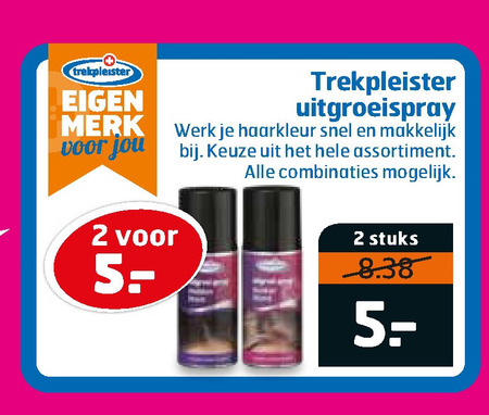 Trekpleister Huismerk   haarkleuring folder aanbieding bij  Trekpleister - details