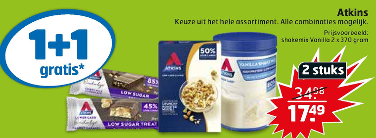 Atkins   afslankmaaltijd folder aanbieding bij  Trekpleister - details