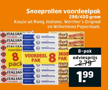 Wilhelmina   pepermunt, snoep folder aanbieding bij  Trekpleister - details