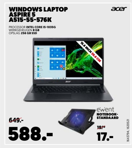 Acer   notebook folder aanbieding bij  Mediamarkt - details