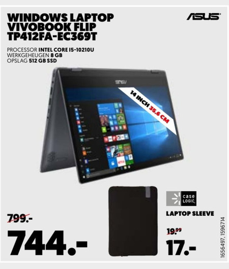 Asus   notebook folder aanbieding bij  Mediamarkt - details