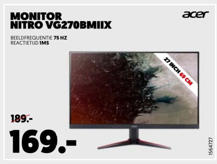 Acer   monitor folder aanbieding bij  Mediamarkt - details