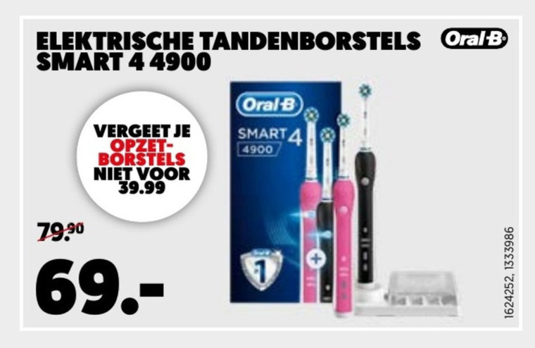 Braun Oral-B   electrische tandenborstel folder aanbieding bij  Mediamarkt - details