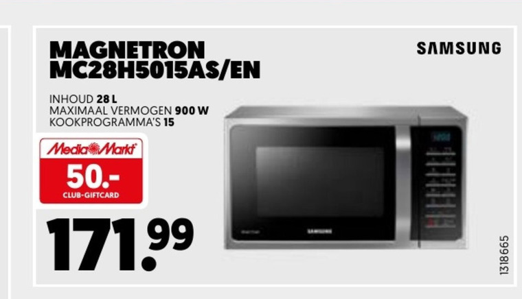 Samsung   combimagnetron folder aanbieding bij  Mediamarkt - details