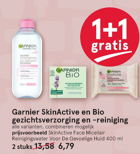 Garnier bio   gezichtsreiniging, reinigingsdoekje folder aanbieding bij  Etos - details