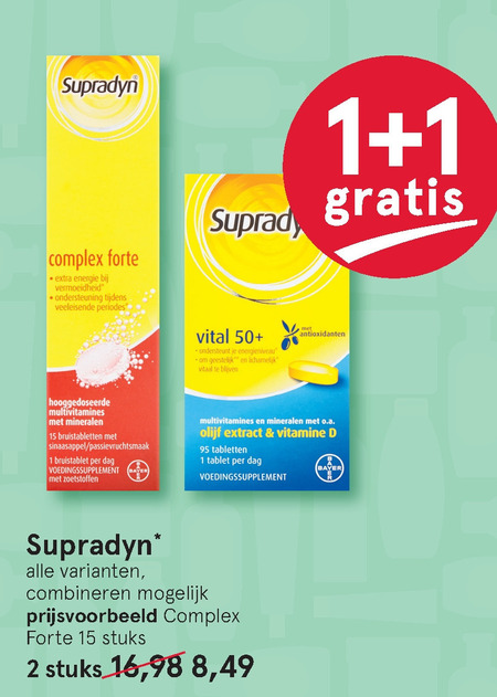 Supradyn   multivitaminen folder aanbieding bij  Etos - details