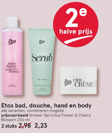 Etos Huismerk   douchegel, handcreme folder aanbieding bij  Etos - details