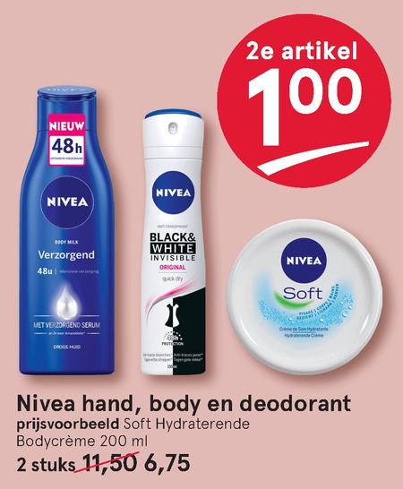 Nivea   handcreme, deodorant folder aanbieding bij  Etos - details