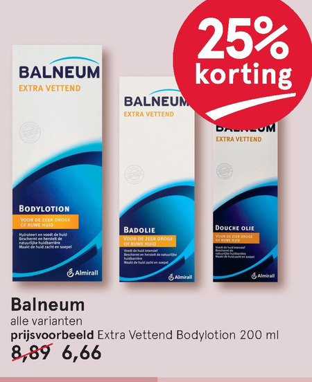 Miles Transplanteren Purper Balneum badolie, bodylotion folder aanbieding bij Etos - details