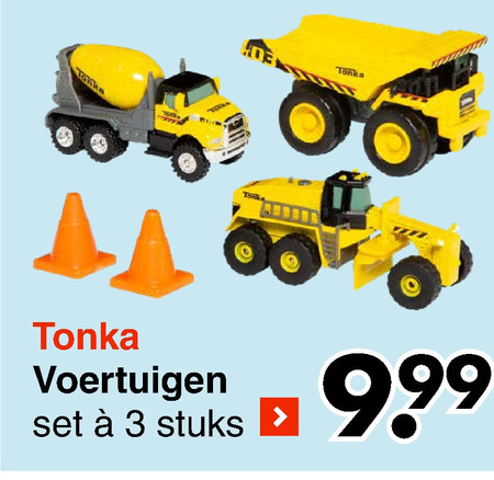 Tonka   miniatuur bouwvoertuig folder aanbieding bij  Wibra - details