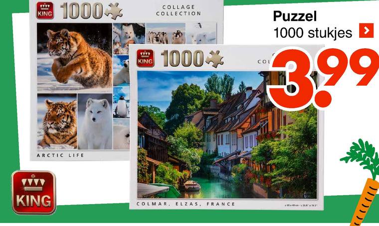 King   legpuzzel folder aanbieding bij  Wibra - details