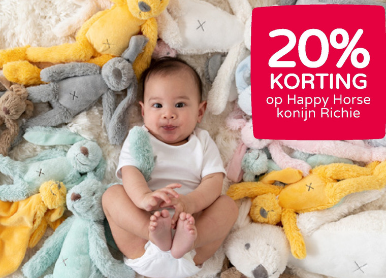 Happy  Horse   pluche en knuffels folder aanbieding bij  Prenatal - details