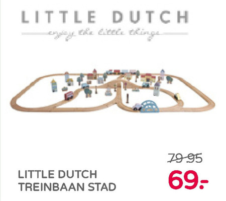 Little Dutch   houten trein folder aanbieding bij  Prenatal - details