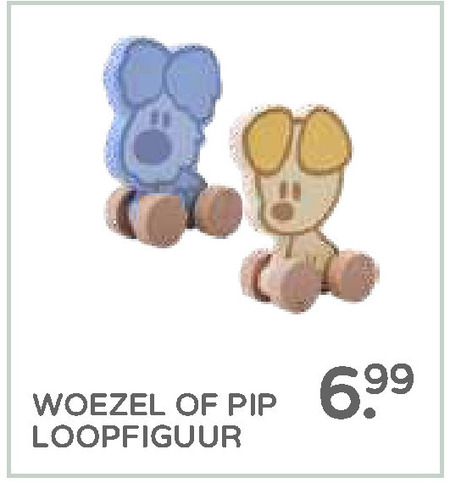 Woezel Pip trekfiguur folder aanbieding bij Prenatal - details