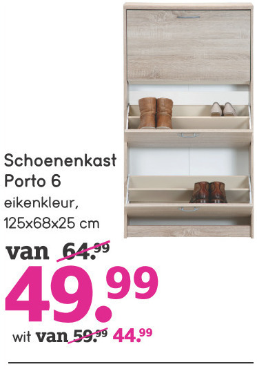 Ambassadeur Nationaal hoorbaar schoenenkast folder aanbieding bij Leenbakker - details