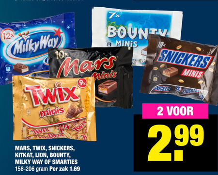 Mars   mini chocoladerepen folder aanbieding bij  Big Bazar - details