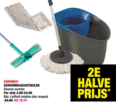 Leifheit   mop folder aanbieding bij  Big Bazar - details