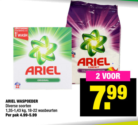 Ariel   wasmiddel folder aanbieding bij  Big Bazar - details