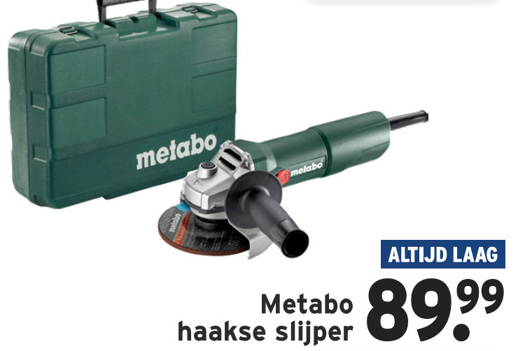 Metabo   haakse slijper folder aanbieding bij  Gamma - details