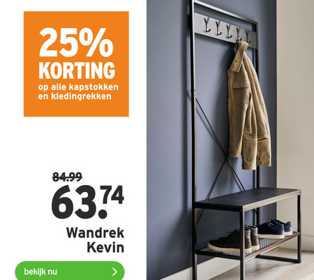 Betekenis strategie volgorde kapstok, kledingrek folder aanbieding bij Gamma - details