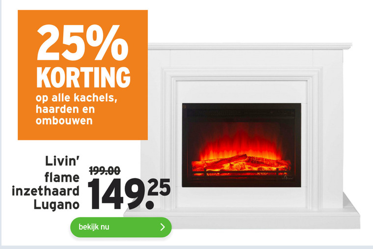 Alle merken   electrische inbouwhaard, sfeerhaard folder aanbieding bij  Gamma - details