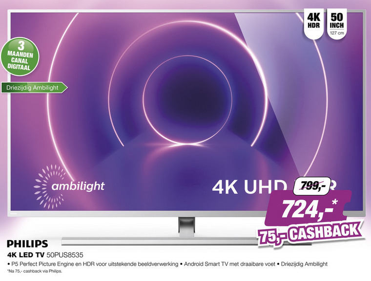 Philips   4k ultrahd televisies folder aanbieding bij  EP Electronic Partner - details