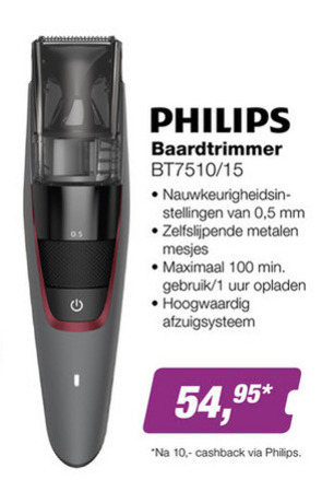 Philips   baardtrimmer folder aanbieding bij  EP Electronic Partner - details