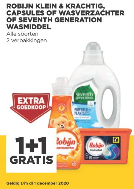 Robijn   wasmiddel, wasverzachter folder aanbieding bij  Jumbo - details