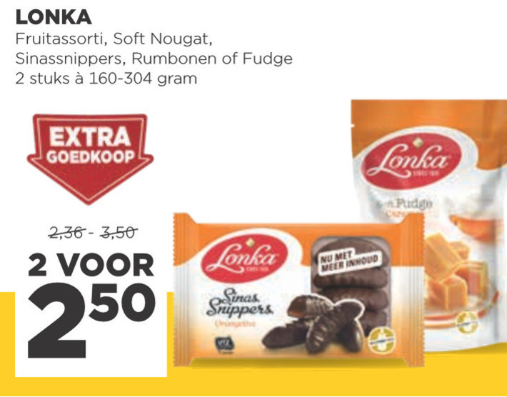 Lonka   fudge, noga folder aanbieding bij  Jumbo - details