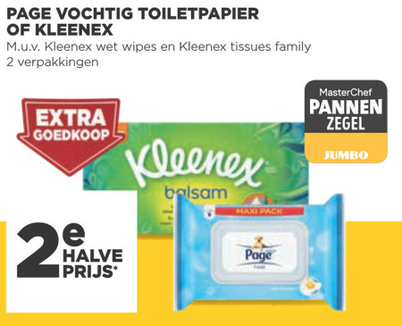 Kleenex   vochtig toiletpapier, tissue folder aanbieding bij  Jumbo - details